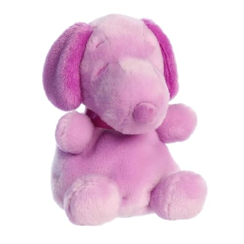 Aurora® Adorable Peanuts® Snoopy Color Collection Palm Pals™ Stuffed Animal - Officially Licensed Toys for All Snoopy Fans - Nostalgic Gift for Adults and Birthday Celebrations - Purple 5 Inches