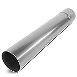 DNA MOTORING ZTL-PP-30-0-RAW 18 Inch Straight Tube DIY Exhaust Tubing,3' OD,Universal Fit,Mild Steel