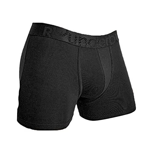Rounderbum Mens Underwear Mens Boxer Briefs Black Size XL Boxer