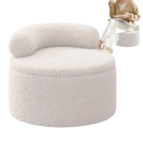 Puf Taburete – Banco de Tela Esponjosa con Almacenamiento | Puf Ottomano con | Para Dormitorio, Salón, Casa, Sofá, Entrada Y Esquina De Maquillaje