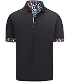 SWISSWELL USA Flag Patriotic Shirts for Men American Flag Polo Shirts Casual Short Sleeve Button...