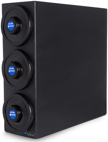 San Jamar C2903 EZ-Fit Beverage Dispenser with Black Trim Rings, Black