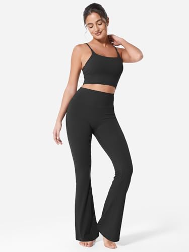 Leggings de entrenamiento para mujer YEOREO ligeros con cintura alta invisible 5