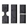 Satin CPAP Strap Covers Silky CPAP Headgear Strap Covers Set to Fit DreamWear or ResMed AirFit Hair Saver for CPAP Reduce Lines and Hair Pulling (Black)