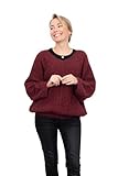 Style décontracté : Avec son col en V et ses manches longues, ce pull vous offre une allure décontractée et élégante, parfait pour un look casual.