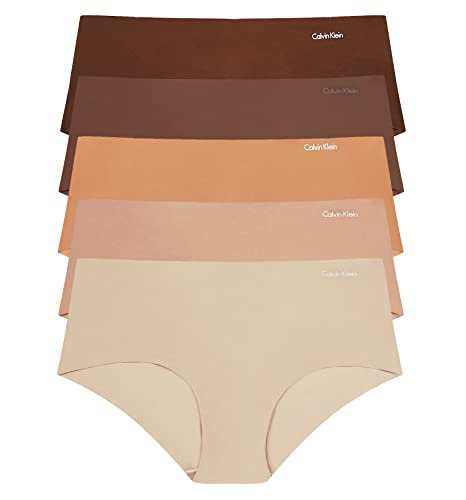 Image of Calvin Klein womens Invisibles Seamless Hipster Panties, Multipack