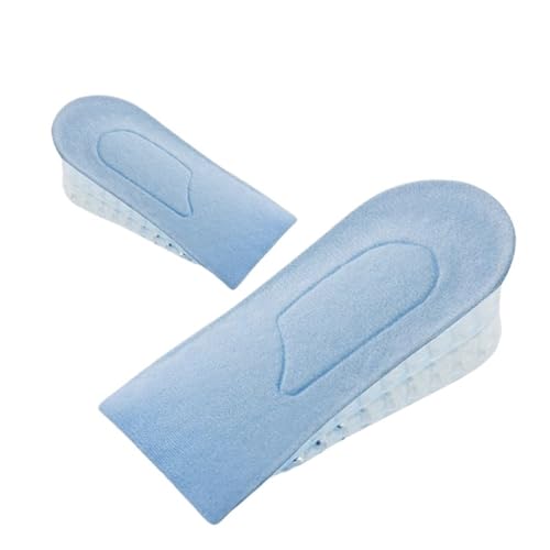 Plantillas invisibles for aumentar la altura, 1 par, for mujeres y hombres, media plantilla de 3 capas con aire Para Dismetría y Aumentar Altura