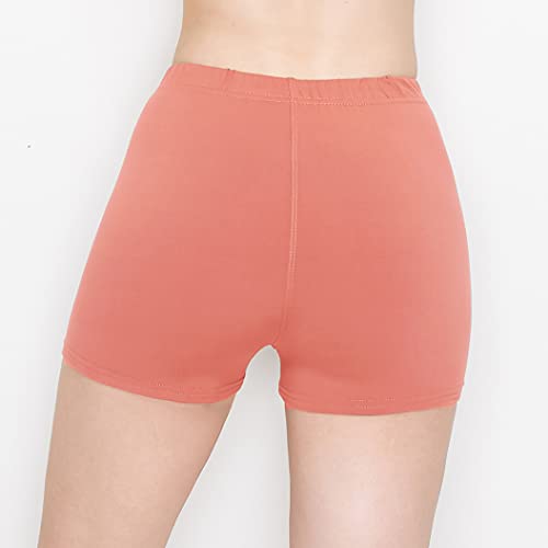 Image of ALWAYS Faux Leather Shorts - High Waist Active Stretch Yoga Short Pants for Women