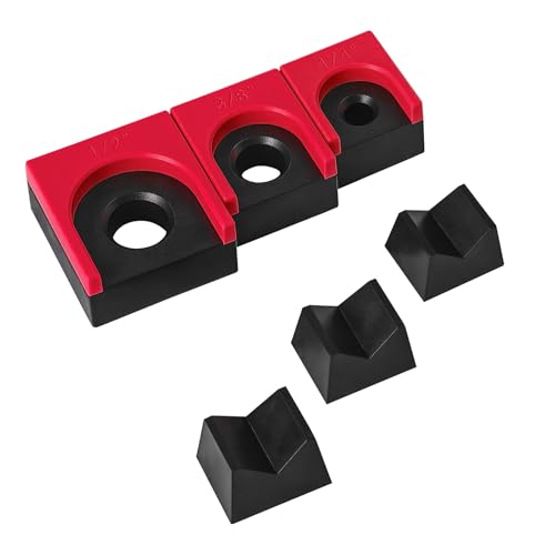 LookFox Ratchet Organizer Kit - 3 Pack Set with Strong Magnets Ratchet Organizer for Tool Box Drawer Keep Tools Organized for Garage Workshop (Red/Black)