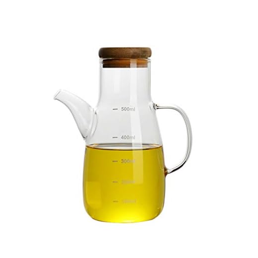 Angoily Glass Olivolja Dispenser Flaska Olja Och Vinäger Dispenser Set Olja Vinäger Cruet Med Tälare För Köksrestaurant T 500 Ml