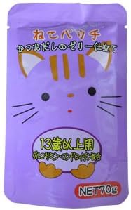 Amazon ねこパウチ かつおだしのゼリー仕立て 13歳以上用 70g×12P