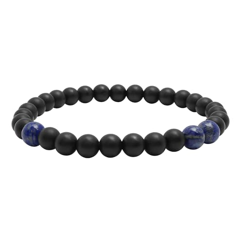 Will Bracelet, Matte Black Onyx, 6mm Bead