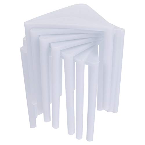 Hemoton Cake Tray 100pcs Plastic Pizza Tabletop Pizza Box Table Triangle Brackets Pizza Holder White Serving Tray