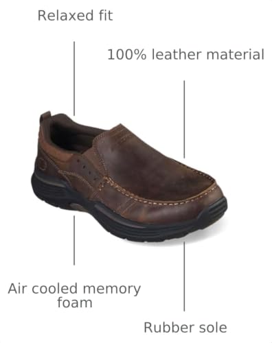 Image of Skechers Men's USA Expended - Seveno Moc Toe Leather Slip On