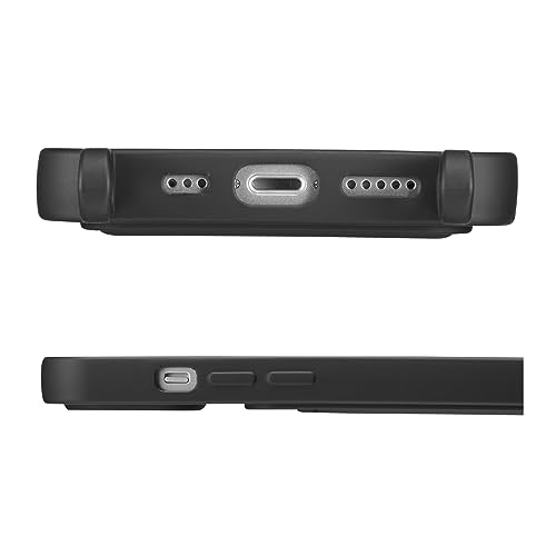 ZTOFERA Capa transversal para iPhone 13/iPhone 14 com porta-cartão, capa de silicone líquido à prova