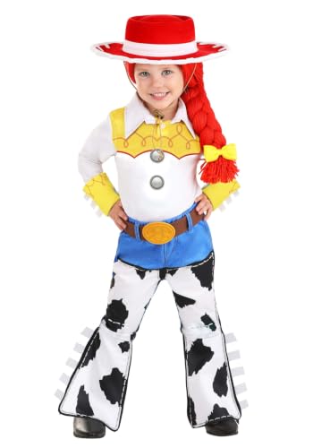 Fun Costumes Toddler Girls Deluxe Disney Toy Story Jessie Costume Red (2T)