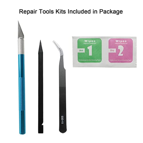 3 pieces(1 set) Max Sapphire Rear Back Camera Glass Lens Replacement for iPhone 12 Pro Max with Pre-Installed Adhesive and Repair Toolkit Set