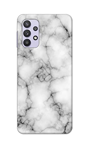 Image of Light White Marble Texture Natural Pattern Hard Back Case Cover for Samsung Galaxy M32 5G / A32 5G Back Cover -(J5) VNS2230