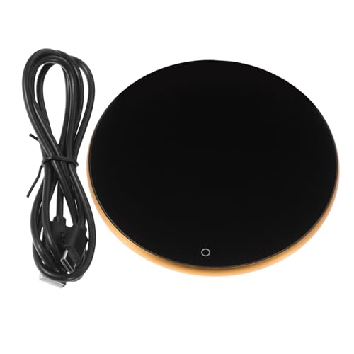 VINTORKY USB Coffee Mug Warmer Mat with Temperature Settings Desktop Heat Keeping Coaster for Cups Compact Design for Home Office Use
