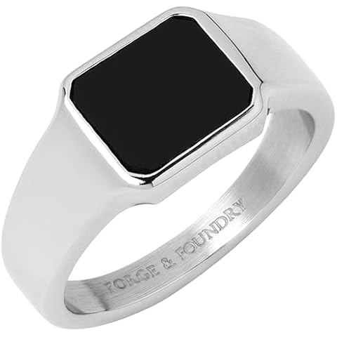 Forge & Foundry Polished Stainless Steel Signet Ring Cover