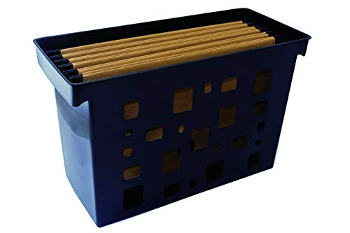 Caixa de Arquivo Dellocolor c/6 Pastas Suspensas Kraft, Dello, 0330.P.0005, Preta