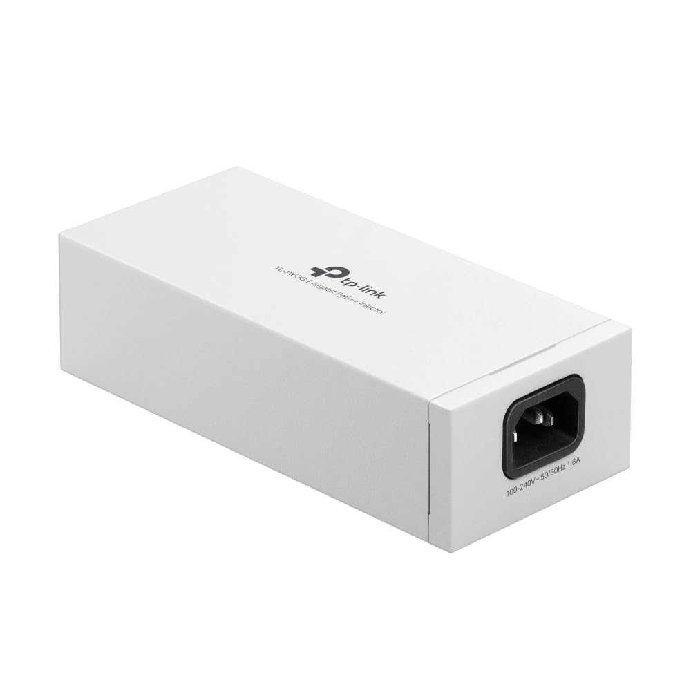 TP-Link Injecteur PoE Gigabit TL-PI60G 802.3bt/at/AF | Adaptateur Non PoE vers PoE | Alimentation jusqu'à 60 W (PoE++) | Plug & Play | Montage sur Bureau/Mural | Distance jusqu'à 100 m | Certifié UL