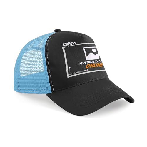 QCM PRODUTOS PERSONALIZADOS Gorra Trucker Personalizada con impresión de Texto, Imagen o Logo - Gorras Hombre y Mujer – Regalo Original – Variedad de Colores