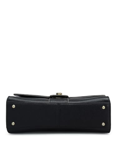 Image of Da Milano Women's Leather Shoulder Bag - Black