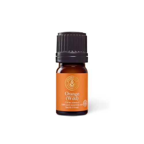 Aromatics International Premium Organic Orange Wild Essential Oil 5ml | 100% Pure Essential Oil for...