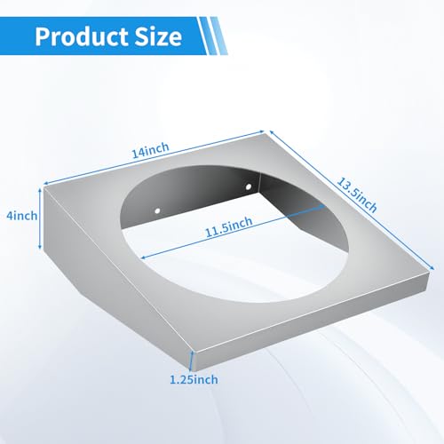 Image of 5-Gallon Bucket Holder Rack Stand, 5-Gallon Bucket Bracket for Race Trailer, Garage, Shop, Enclosed Trailer, Toy Hauler, Silver