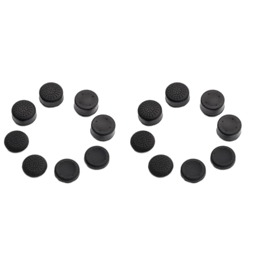 OSALADI 16pièces Capuchons De Joystick Silicone Antidérapants Pour Manette De Jeu Améliorez Votre Expérience De Jeu Noir