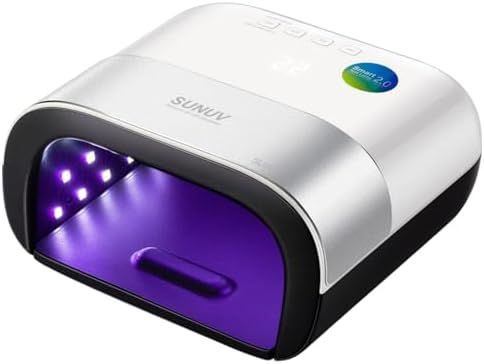 SUNUV UV Lamps for Gel Nails, Professional LED Nail Lamp for Gel Polish, Curing Light Dryer with Auto Sensor, LCD Display for Home and Salon