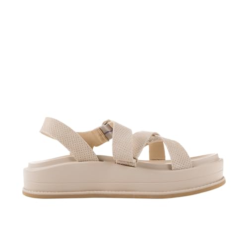 Chaco Women's Townes MIDFORM Suede Sandal, Khaki, 8 by Chaco - Used condition - Image 4