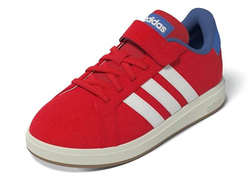 adidas Mixte Enfant Grand Court 00s Shoes Children, Pure Ruby/Core White/Bright Royal, 31 EU