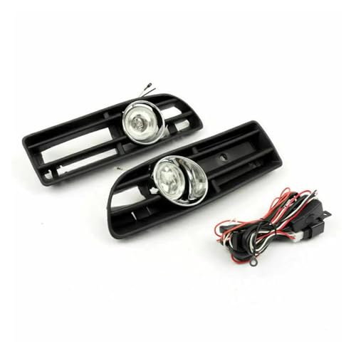 Bumper Grille With Driving Fog Lamp Light, Compatible For VW