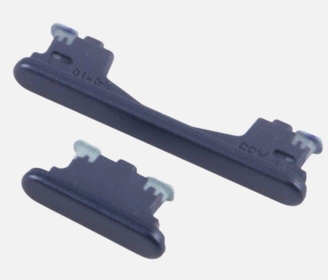 2X Power and Volume Control Buttons Key Replacement Compatible with Samsung Galaxy A35 SM-A356B Black