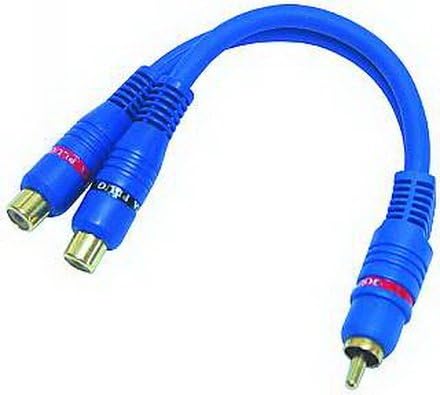 Goobay 50930 Câble Adaptateur Audio Y, 1 x Cinch Mâle Stéréo vers 1 x