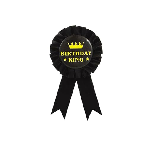 Image of Birthday Queen Ribbon Buttons Badge Pins for Men Women - Colorful Satin Corsage Fabric Birthday Party Award Brooches Decorations