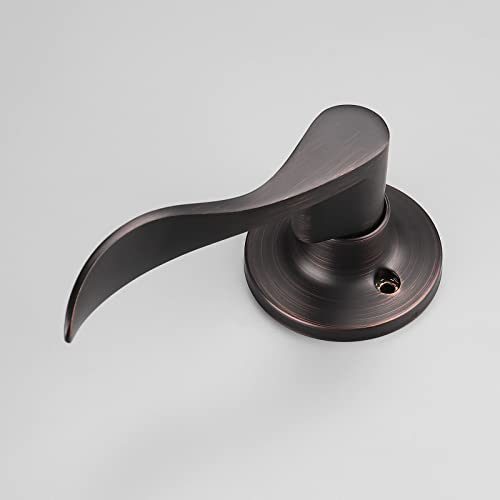 Gobekor 1 Pack Oil Rubbed Bronze Left-Handed Lever Door Handles Dummy Levers Closet Door Handles For Pantry Interior Non-Turning Locks #TOP5