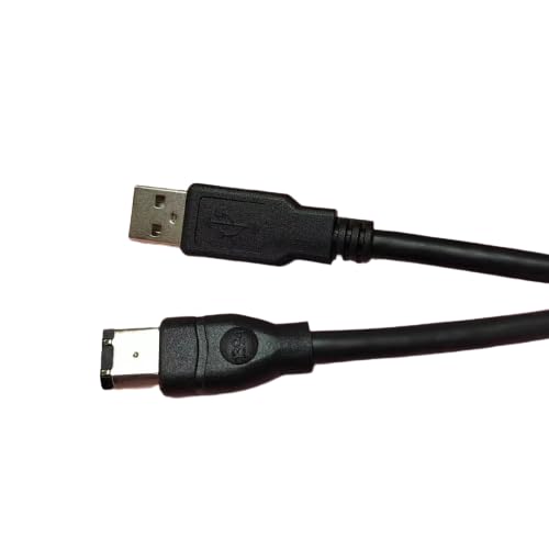 Bizlander Firewire USB 2.0 to 6 Pin Cable Rugged Connection with 6 Feet Adaptor Convertor Cable Cord