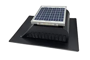 Solar Mega SlantBlaster Black- Slantback Vent Style - Solar Roof Vent - Solar Attic Fan