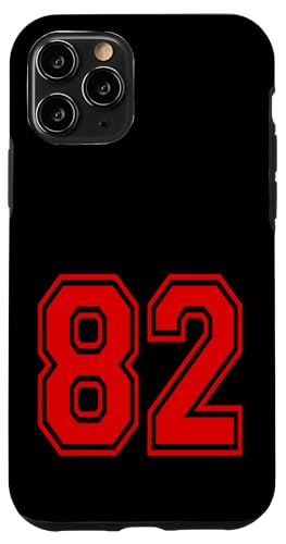 No.82 Red Sports Team Style �X�}�z�P�[�X iPhone 11 Pro �p