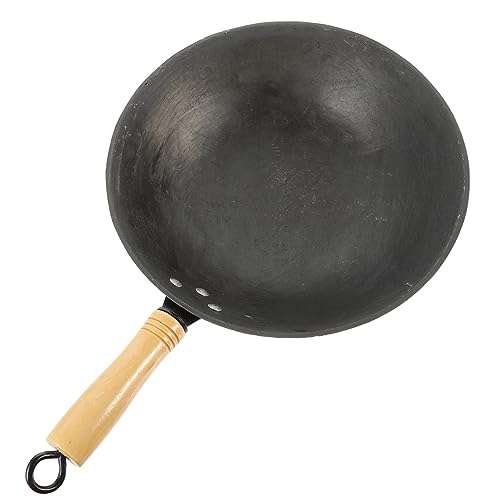 Wok estilo chino con mango resistente al calor miniatura 6