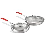 【Your Reliable Cookware Partner】All the Cookware forms Delarlo in PFOA-Free,SGS Certified. Each pan and pot form Delarlo heats quickly and spreads heat evenly because of our High-Control level of materials. We insist on upgrading the quality 【Efficie...