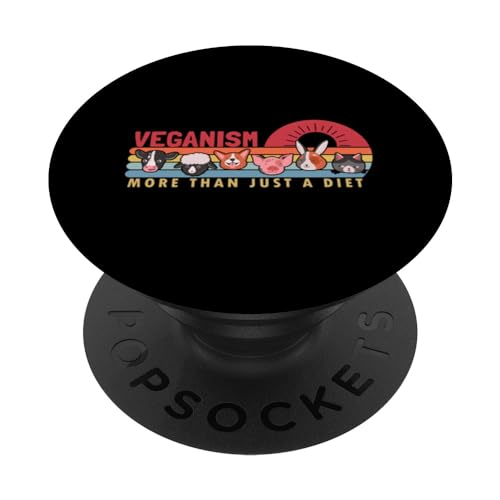 Veganism more than a Diet Vegan Raw Veganism PopSockets PopGrip Interchangeable