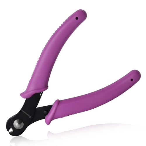 SPEEDWOX 5 Inch Memory Wire Cutting Pliers Jewelry Parrot Beak Wire Cutter Bracelet Pliers Memory Wire Shears Flush Cut Pliers Beading Hobby Work Tool for Arts and Crafts Electronics Jewelry Making