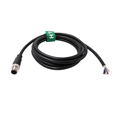 Actionneur M12 A codé 4 broches mâle vers fil ouvert HangTon 10m