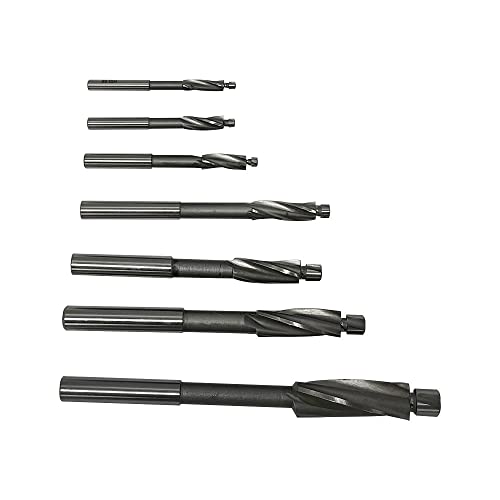 Dbm Imports 52903 7 Pcs Hss Solid Cap Screw Counterbore Set 6# 8 10 1/4 5/16 3/8 1/2 Sizes thumb #2