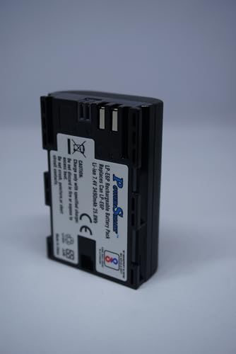 Image of Power Smart LP-E6P Rechargeable Battery Pack Compatible with Canon LP-E6P, Li-ion 7.4V 3490mAh 25.8Wh