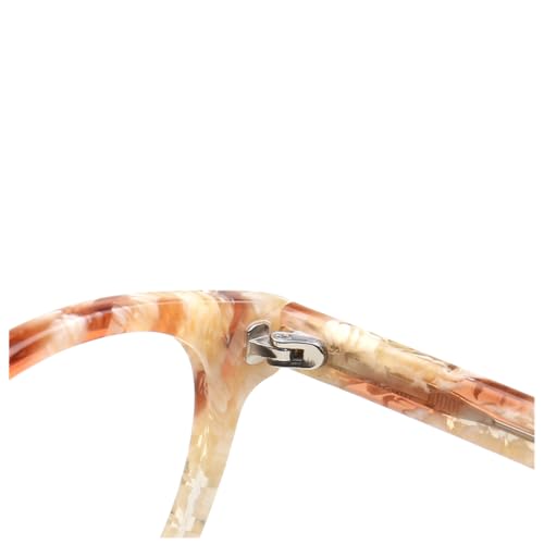 Monturas de gafas retro de acetato transparente estilo carey c2 5